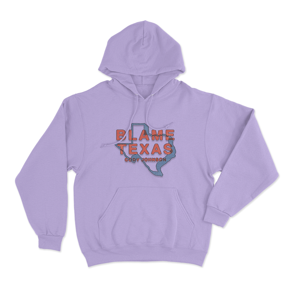 Blame Texas Unisex Hoodie Purple Blame Texas Unisex Hoodie Purple