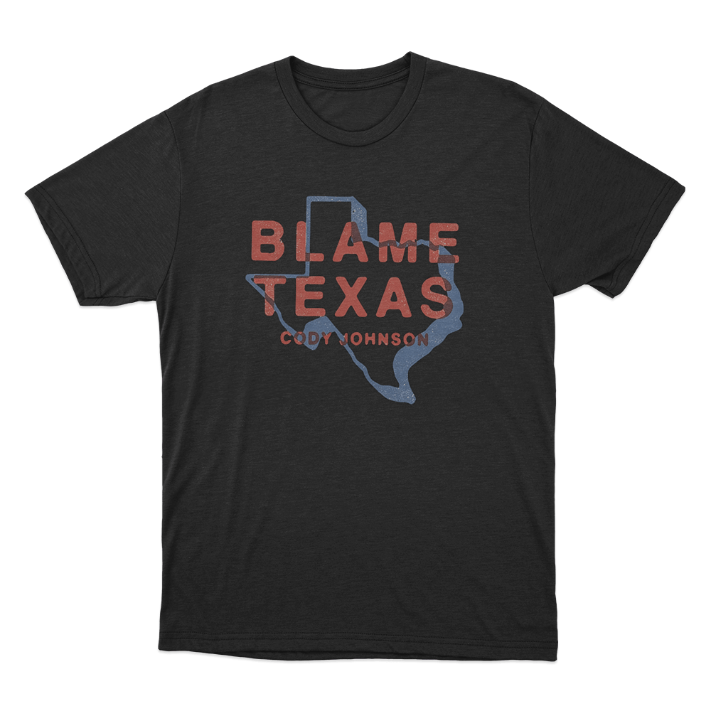 Blame Texas Unisex T Shirt Black Blame Texas Unisex T Shirt Black