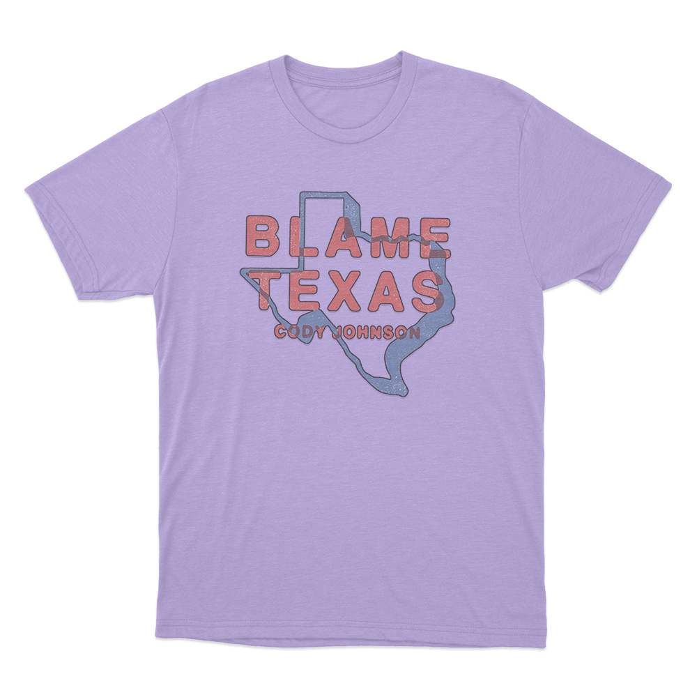 Blame Texas Unisex T Shirt Purple Blame Texas Unisex T Shirt Purple