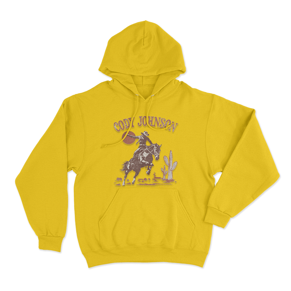 Cowgirl Unisex Hoodie Yellow Cowgirl Unisex Hoodie Yellow