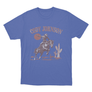 Cowgirl Unisex T Shirt Blue