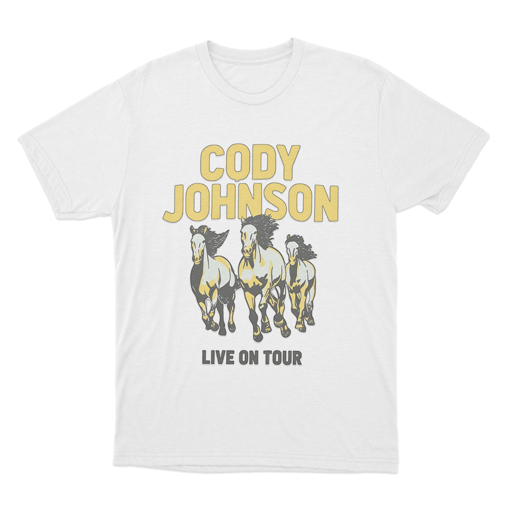 Horses 2026 Tour Unisex T Shirt White Horses 2026 Tour Unisex T Shirt White