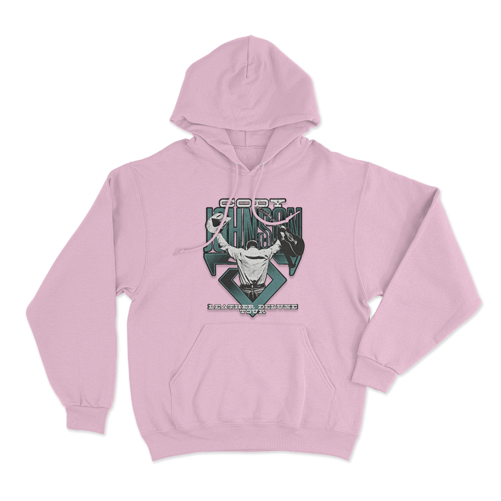 Leather Deluxe Photo Tour Unisex Hoodie Pink Leather Deluxe Photo Tour Unisex Hoodie Pink