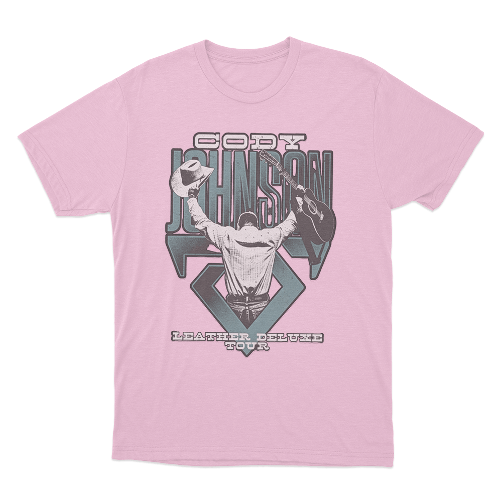 Leather Deluxe Photo Tour Unisex T Shirt Pink Leather Deluxe Photo Tour Unisex T Shirt Pink