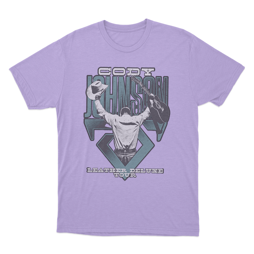 Leather Deluxe Photo Tour Unisex T Shirt Purple Leather Deluxe Photo Tour Unisex T Shirt Purple