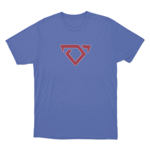 Red CJ Logo Unisex T Shirt Blue